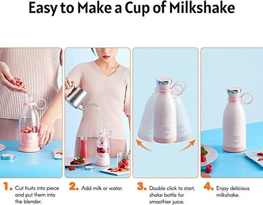 MIXEN Fresh Juice Portable Blender, 350ML Smoothie Blender Bottle, Grinder For Smoothie or Shakes, Baby Food.
